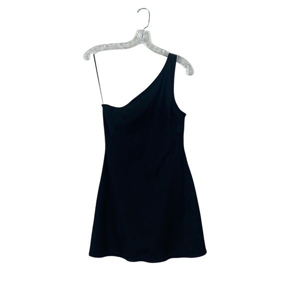 Abercrombie & Fitch One Shoulder Black Fitted Skort Dress Size XS - Picture 1 of 7